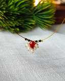 Ruby Stone Invisible Mangalsutra