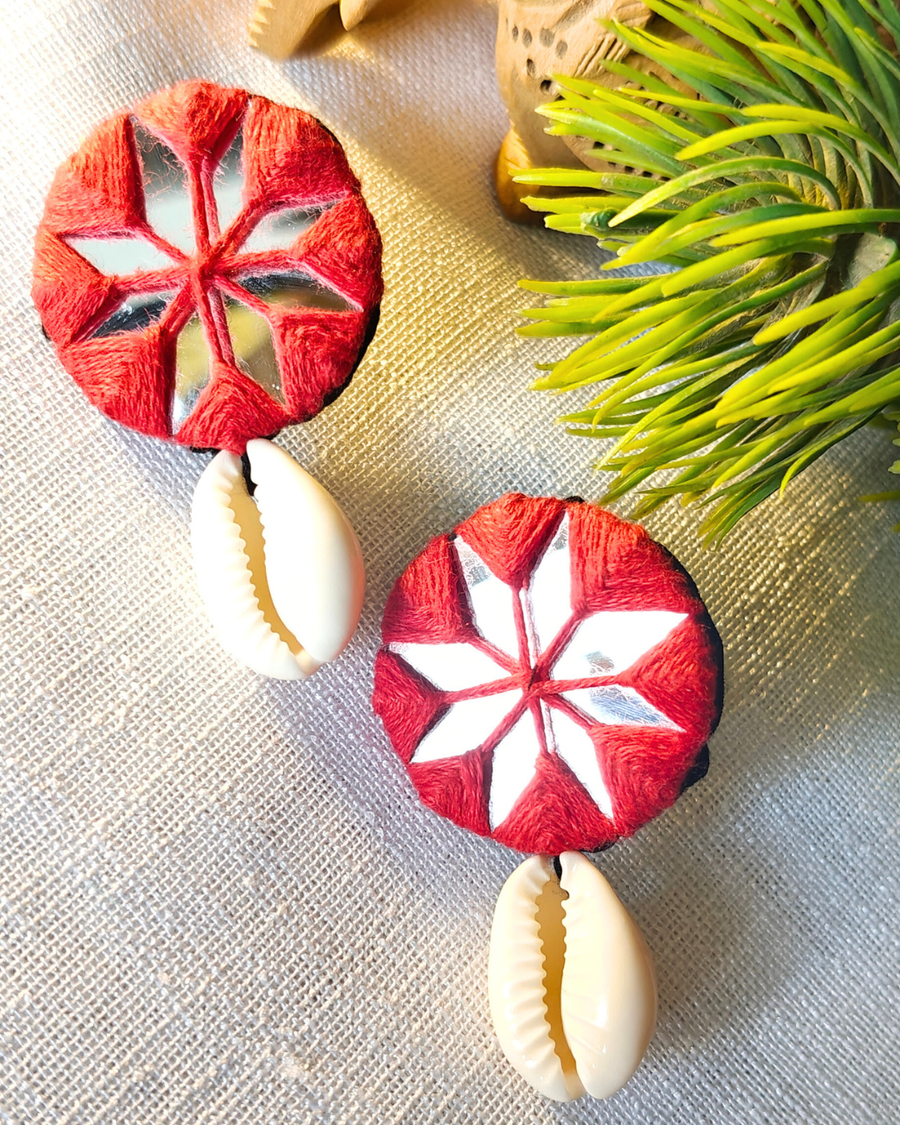 Tara Mirror Shell Earrings