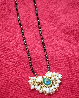 Kundan stone with Peacock Kundan Manglasutra