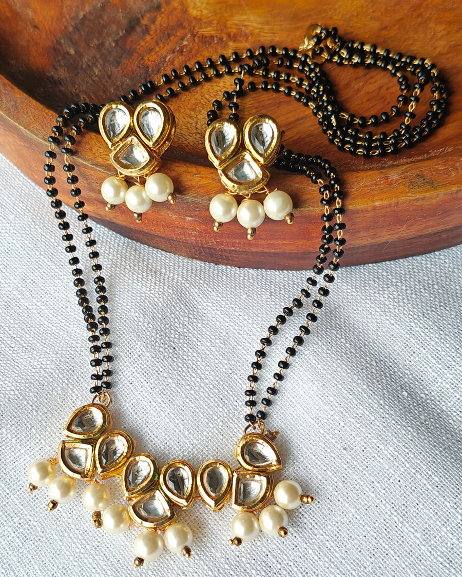 kundan moti mangalsutra