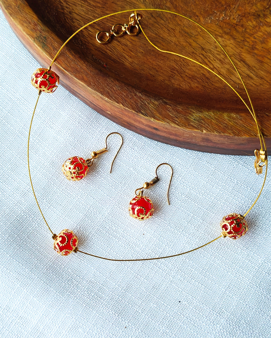 Red Invisible Necklace