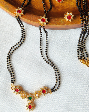 Red Kundan Mangalsutra