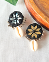 Black Cowrie earring