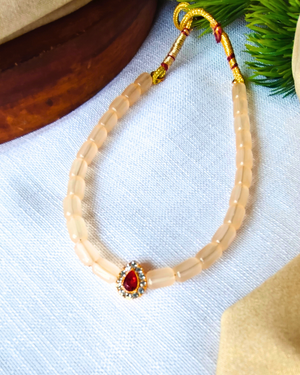 Regal Glow Teardrop Necklace