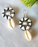 Noor Shell Mirror Earrings.
